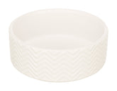 Trixie Voerbak / Drinkbak Wave Keramiek Wit