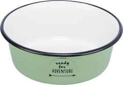 Trixie Voerbak Drinkbak Emaille / Rvs Groen